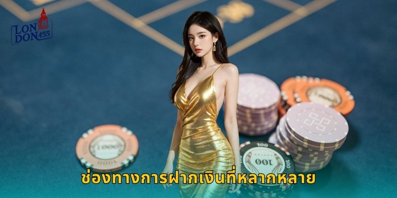 ช่องทางการฝากเงินที่หลากหลาย